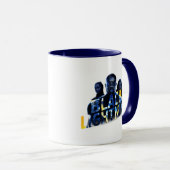 Schwarze Blitzhelden Graphic Tasse (VorderseiteRechts)