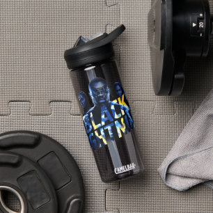 Schwarze Blitzhelden Graphic Trinkflasche