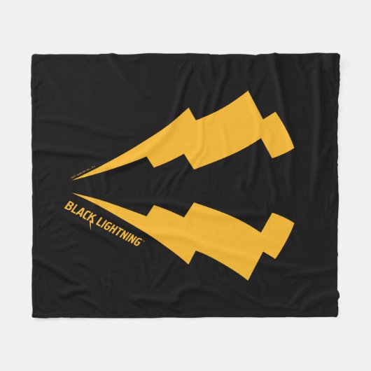 Schwarze Blitzstifte Grafik Fleecedecke (Vorderseite (Horizontal))