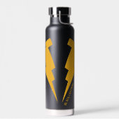 Schwarze Blitzstifte Grafik Trinkflasche (Links)