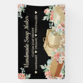 Schwarze Blume Aromatherapie Handgemachte Seife Banner (Vertikal)