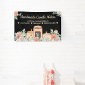 Schwarze Blume Aromatherapie Handmade Soy Candle Banner (InSitu)