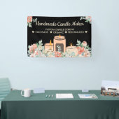 Schwarze Blume Aromatherapie Handmade Soy Candle Banner (Messe)