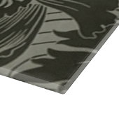 Schwarze Blume Art Cutting Board Schneidebrett (Ecke)