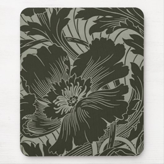 Schwarze Blume Art Mouse Pad Mousepad (Vorne)