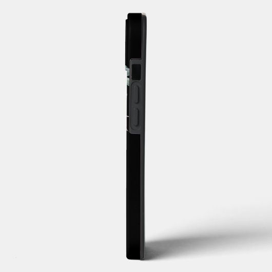 Schwarze Blume Case-Mate iPhone Hülle (Rückseite / Links)