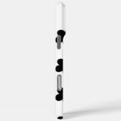 Schwarze Blume Case-Mate iPhone Hülle (Rückseite / Rechts)