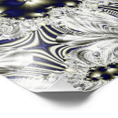 Schwarze Blume Fotodruck (Ecke)