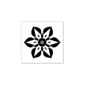 Schwarze Blume Gummistempel (Prägung)