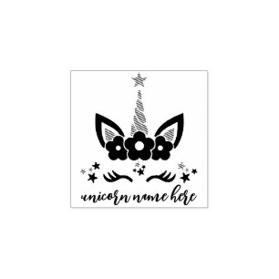 Schwarze Blume Gummistempel