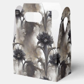 Schwarze Blume im gotischen Stil Geschenkschachtel (Geöffnet)