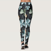 "Schwarze Blume Leggings-Christlich Ai-Design Leggings (Rückseite)