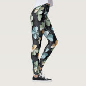 "Schwarze Blume Leggings-Christlich Ai-Design Leggings (Rechts)