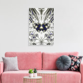 Schwarze Blume Leinwanddruck (Insitu (Wohnzimmer))