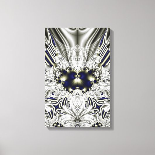 Schwarze Blume Leinwanddruck (Vorderseite)