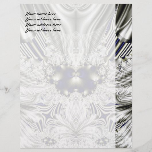 Schwarze Blume Letterhead Briefkopf (Vorderseite)