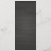 Schwarze Blume Menükarte (Rückseite)