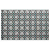 Schwarze Blume mit aquamarinem Stoff (Fat Quarter (45,7 x 55,9 cm))