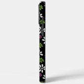 Schwarze Blume Muster iPhone 16 Pro Max Fall Case-Mate iPhone Hülle (Rückseite / Links)