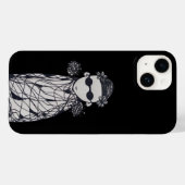 Schwarze Blume, Ohrringe und Sonnenbrillen Case-Mate iPhone Hülle (Rückseite (Horizontal))