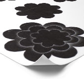 Schwarze Blume Poster (Ecke)