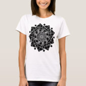 Schwarze Blume T-Shirt (Vorderseite)