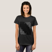 Schwarze Blume T-Shirt (Vorne ganz)