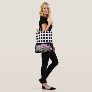 Schwarze Blume Tasche