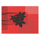 Schwarze Blume Tischdecke (Vorderseite (Horizontal))