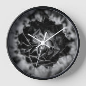 Schwarze Blume Uhr (Vorderseite)