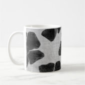 Schwarze Blumen-Muster-Tasse Kaffeetasse (Links)