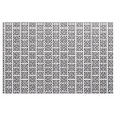 Schwarze Blumenabstraktion Stoff (Fat Quarter (45,7 x 55,9 cm))
