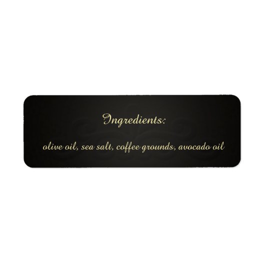 Schwarze Blumenkhalskammer U Pick Farbzutaten (Vorne)