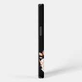 Schwarze Blumenmaske iPhone Hülle (Rechte Seite)