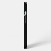 Schwarze Blumenmaske iPhone Hülle (Linke Seite)