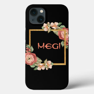 Schwarze Blumenmaske mit Case-Mate-iPhone-Fall Case-Mate iPhone Hülle