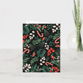 Schwarze Blumenweihe Karte (Rückseite)