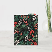 Schwarze Blumenweihe Karte (Vorderseite)