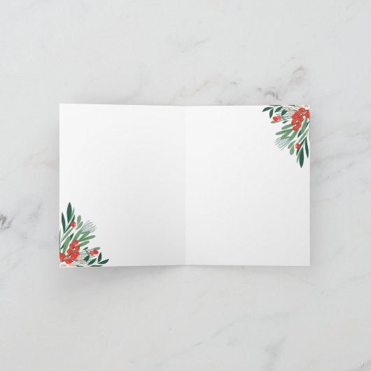 Schwarze Blumenweihe Karte (Innenseite)