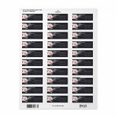 SCHWARZE BLUSH ROSE HOLLY BERRY NEUJÄHRIGE ADRESSE (Vorne)