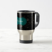 Schwarze Blüte 15 oz. Reisebusch Reisebecher (VorderseiteRechts)