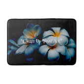 Schwarze Blüte Erinnerungsfoam Bath Mat Badematte (Vorderseite)