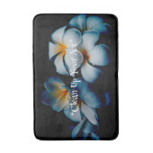 Schwarze Blüte Erinnerungsfoam Bath Mat Badematte (Vorderseite Vertikal)