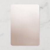 Schwarze Blütenkarte Begleitkarte (Rückseite)