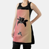 Schwarze Blütenpastel Schürze (InSitu)