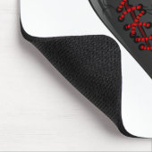 Schwarze Blutung Ausschneiden Offene gebrochene He Mousepad (Ecke)