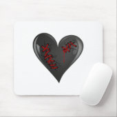 Schwarze Blutung Ausschneiden Offene gebrochene He Mousepad (Mit Mouse)