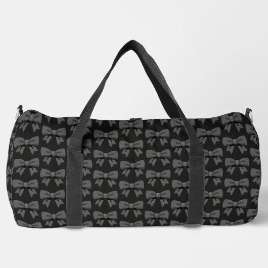 Schwarze Bogen Duffle Bag (Vorderseite)