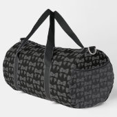 Schwarze Bogen Duffle Bag (Rechte Ecke)