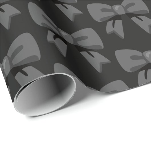 Schwarze Bogen Geschenkpapier (Rolleneckpunkt)